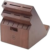 Victorinox Swiss Army Swivel Universal Knife Block, Dark Wood