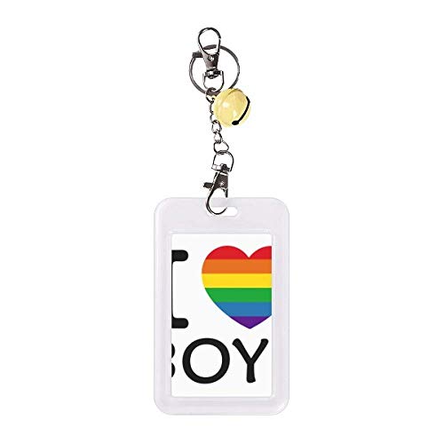 Funda para tarjetas de crédito LGBT y bisexual en color amarillo de PVC rígido