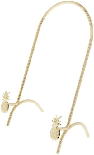 Bard's Brass Metal Easel Stand, Pineapple, 5.75" H x 4.25" W x 3.25" D image 4