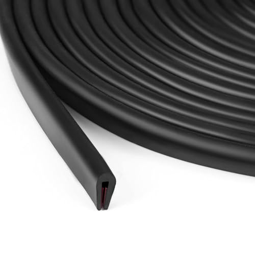 FOGARI - Joint Protection Bord de Tole,1.5mm x 9 Mètres Joint de Coffre Voiture en EPDM sans Colle, Joint d'Étanchéité Universel de Porte Voiture pour Caravane, Camion, Garage, Machine, Noir
