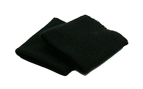 Haberdashery Online - Elastic Ärmelbündchen, 2 Stück, Ideal für Nähprojekte und Kleidungsreparaturen, 100% Leacryl, Langlebig und Pflegeleicht, Schwarz, One Size