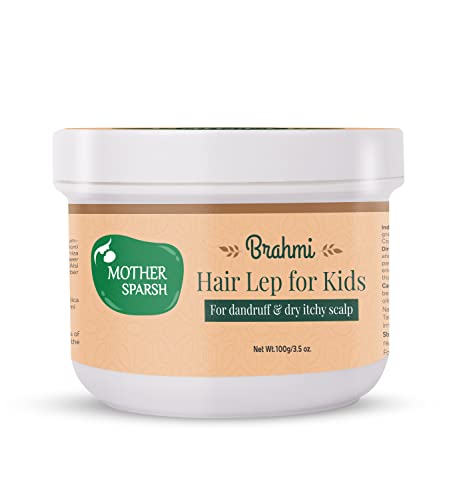 Image of Mother Sparsh Brahmi Anti Dandruff Hair Lep for Kids | Hair Mask With Ayurvedic Herbs & Extracts | Soothes Dry, Itchy Flaky Scalp | Promotes Healthy Hair Growth | 100g