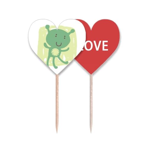 Lable cupcake pick Alien pour éviter les buffets tristes et animer vos fêtes