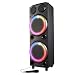 Produktbild MEDION P61458 Party-Soundsystem (Partylautsprecher, Karaoke, Bluetooth 5.0, Kompaktanlage, Farbige LED, USB, AUX, 2X Mikrofonanschluss)