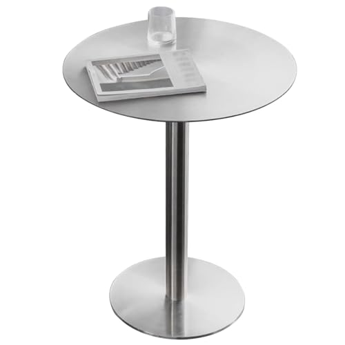 Stainless Steel Bistro Table - High Dining Snack Table, Pub