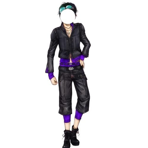 会社# M 眼鏡付き グノーシア 沙明 コスプレ用衣装（靴とウィッグ 別売り） コスチューム 仮装 (衣装 と靴とウィッグ)のサムネイル