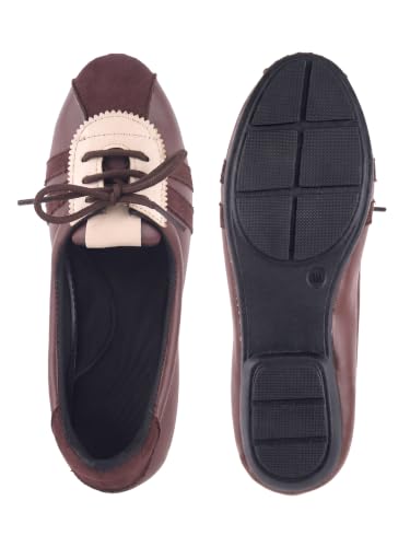 Image of Shoetopia Classic Lace-Up Ballet Flats for Women Fashion Sandals for Casual, Party & Daily Footwear