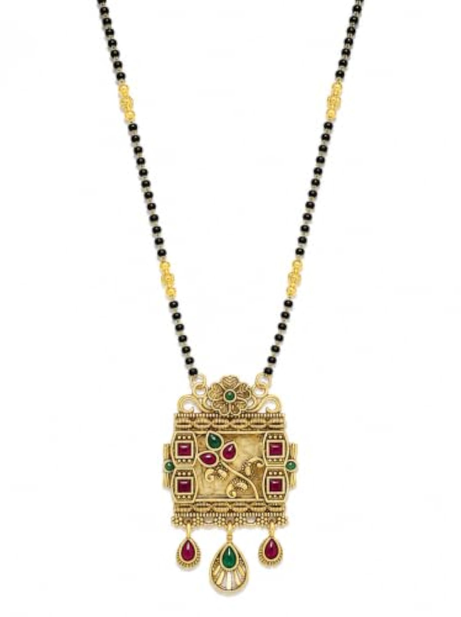 Women's Traditional Gold Plated Mangalsutra Necklace