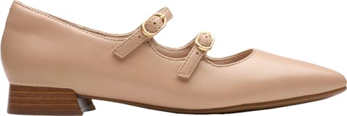 Chaussures plates Mary Jane Clarks Natalyn Lane pour femme en cuir noir