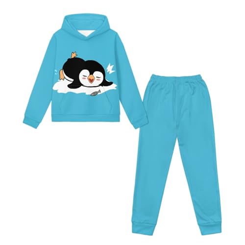 Girls Sweatsuit Set Size 5-12 Casual 2 Piece Long Sleeve Tracksuit Set Kids Hoodie and Jogger Pant with Pocket