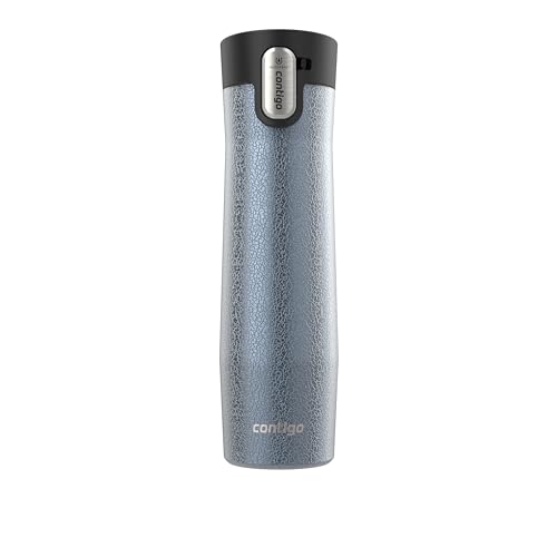 Image of Contigo AUTOSEAL West Loop Vacuum-Insulated Stainless Steel Travel Mug with Easy-Clean Lid, 24 oz, Crystal Lakeside