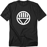 Popfunk Green Lantern Black Lantern Corps Logo T Shirt (Large, Black Lantern)