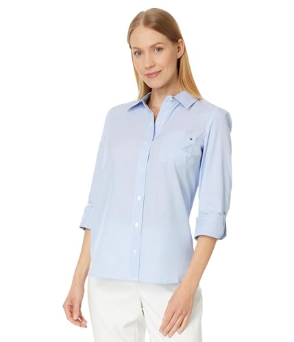 Tommy Hilfiger Button-Down Shirts for Women, Casual Tops
