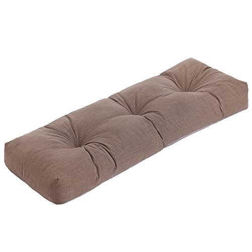 Tiita Outdoor Bench Cushion, 36×14 Inch Waterproof Patio Furniture Cushions Durable Patio Bench Seat Pads, Resistant Long Chair Cushion For Garden, Sofa, Swing (Coffee) #TOP29