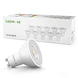 【Alto CRI】: la alta reproducción cromática (CRI> 80) de lámpara led gu 10 proporciona colores vivos y naturales, y un efecto de luz extra cálida, para una iluminación general de inundación brillante.