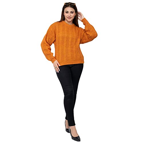Image of Jai Geeta Hosiery Mills Launches Designer and Knitted Pullover Women Sweater These can be paired with Jeans and Legging in Winter Season Trendy Fashionable Solid