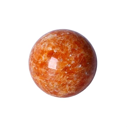 Preisvergleich Produktbild Meditationsgeschenk, natürlicher Kristall, poliert, Orange, Sonnenstein, Kristallkugel, Heimdekoration FZUGEDRLI (Size : 6-7cm)