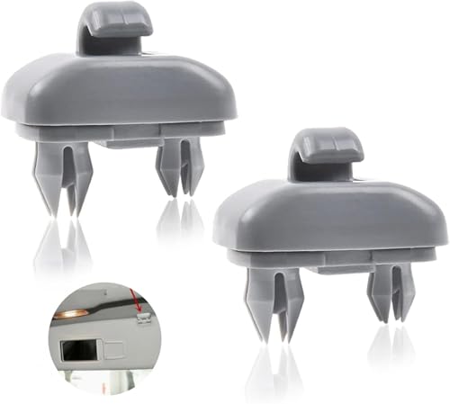 OTUAYAUTO 2PCS Audi Inner Sun Visor Clips, Upgraded Car Interior Sunscreen Holder Hook - Compatible with Audi Q5 Q3 A1 A3 A4 A5 S3 S4 S5 TT, OEM: 8U0857562A