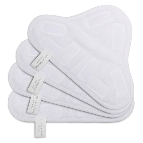 HIFROM New 4pcs Replacement Pads replacement for X5 Steam Mop Cleaner Floor Washable Microfibre Cleaning Pads