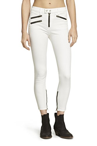 rag & bone White High Rise Biker Jeans