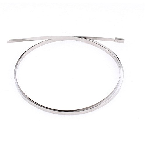 Aexit Pipe Hose Clamps Stainless Steel Cable Zip Tie 4.6 Strap Clamps x 1000mm