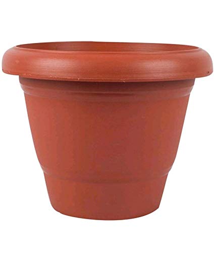 First Smart Deal Plastic Round Pot Set (12-inch, Brown, Pack of 4)