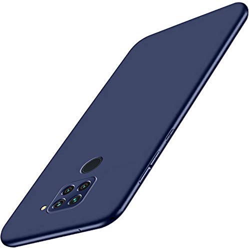 Image of TheGiftKart Sleek Back Cover Case for Redmi Note 9 | Slim Fit Protective Design | Ultra Matte Finish | Camera Protection Bump | Soft Silicon Back Cover Case (Silicone, Blue)