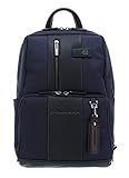 zaino porta pc piquadro prezzi Linea:Brief Piquadro CA3214BR/BLU zaino Pelle, Poliestere Nero/Blu