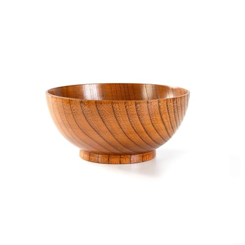 Hasaller Holzschüssel, Reis, Suppe, Salatschüssel, Holz, Salatschüssel-Set, Obst und Salat, Holzschüssel, handgefertigt, Massivholzschale für Obst, Reis, Suppe, Holzschüssel, Lebensmittelbehälter,