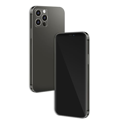 without Logo - Non Working Replica 1:1 Phone Dummy Display Phone Model for Phone 12 Pro / 12 Pro Max Fake Model Toy (Grey Blackscreen, 6.1inches)