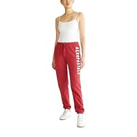 AEROPOSTALE Aero Logo Cinch/Jogger Pant- Arches, Cerise Red, M