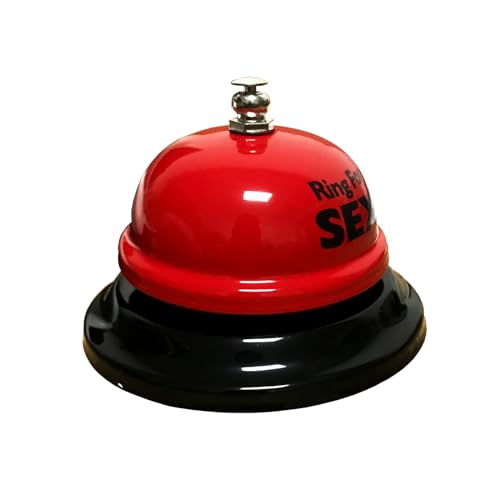 IRWORHDR Call Bell, Service Bell red Hand Bell Romantic Toys Gifts for Couples for Home Ornament Single Party Bells