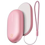 充電式カイロ 分離式設計 3階段温度調節 電気式カイロ 360°全面3秒急速発熱 大容量バッテリー 小型 超軽量 持ち運びやすい 5V/2A急速充電 秋冬の通勤 キャンプ ハイキング ギフトとしても最適です (ピンク)