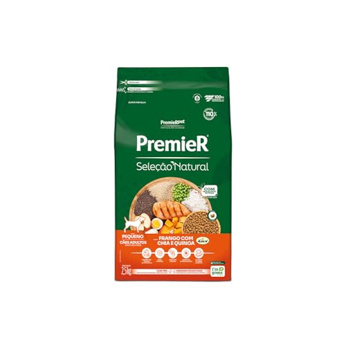 Premier Pet Ração Para Cães Adulto Raças Pequenas Seleção Natural Sabor Frango 2 5Kg Premier