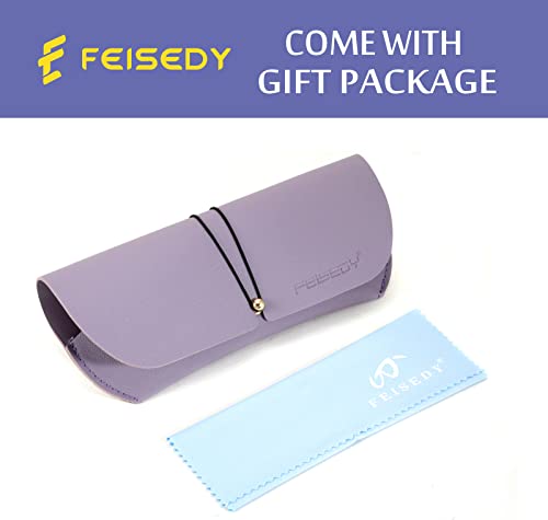 FEISEDY Women Men Retro Square Cat Eye 90s Sunglasses Designer Vintage Oversized Thick Frame Fashion Shades B29082