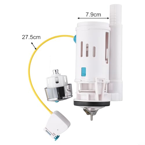 Válvula de descarga de inodoro controlada por cable y repuestos de cisterna ABS 3
