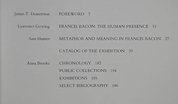 Hardcover Francis Bacon Book