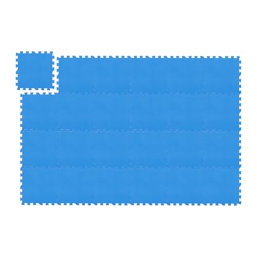 Esterillas fitness EVA para montar tu gimnasio en casa con suelo protector Relaxdays azul
