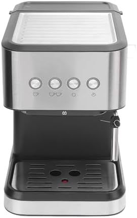 LAISANIM Semi Automatic Compact Coffee Machine 20 Bar Maker with Milk Frother Steam Wand, 1.5L Water Tank, Quick Preheat, 110V for Cappuccino Latte - Stainless Steel (US Plug 110V) - 3
