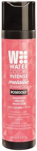 Watercolors Intense Metallic Color Depositing Shampoo, Rose Gold, 8 Fl Oz
