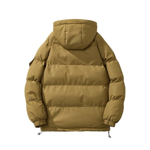 Men's Winter Coat Warm Puffer Jacket Detachable Hood Thickened Quilted Jackets Ski Outerwear with Pockets2