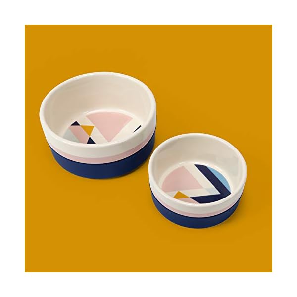 Jonathan Adler: Now House Blue Miami Duo Bowl, Medium | Dishwasher Safe, Easy to Clean Dog Bowl with Anti-Skid Lid | Dual Functionality Bowl for Dogs for Storage or Travel Jonathan Adler: Now House Blue Miami Duo Bowl, Medium | Dishwasher Safe, Easy to Clean Dog Bowl with Anti-Skid Lid | Dual Functionality Bowl for Dogs for Storage or Travel