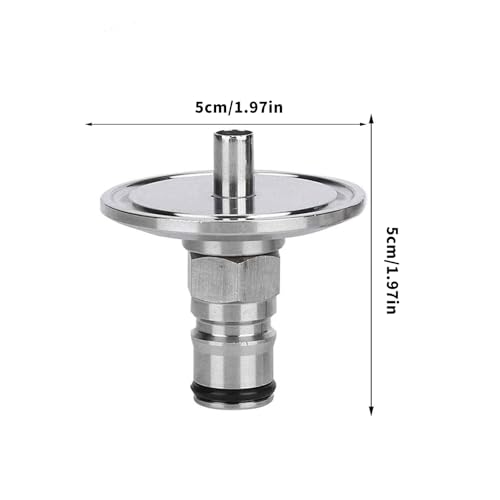 Poste de bola de 1.5" con abrazaderas triples para equipos de cerveza en acero 7