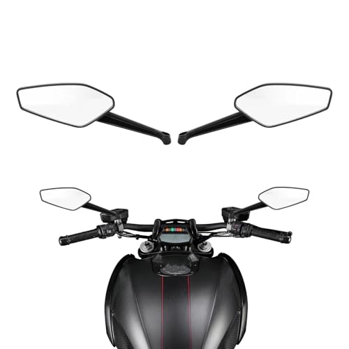 Espejo retrovisor de motocicleta compatible con Ducati Diavel 2014 a 2017 3