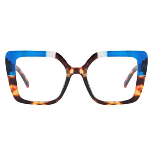 Image of Shiratori Blue Light Blocking Glasses with Rectangle Frame and Chic Preppy Look for Women , Computer Glasses