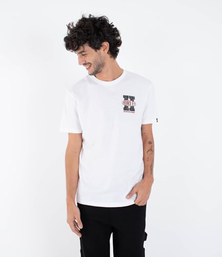 T-Shirt Hurley Homme Encore à Manches Courtes en Coton Noir