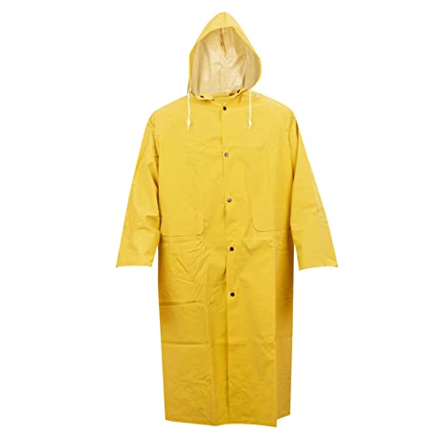Cordova R9023FRXL Stormfront FR .35 MM PVC/Polyester, Yellow 3-Piece Rain Suit, Limited Flame Resistant, Storm Fly, Bib Pants with Suspenders, Detachable Hood, X-Large