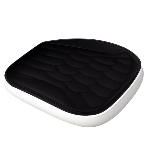 Fluxbee 車 クッション シートクッション カーシートクッション【1.5cm薄型設計・体圧分散】車用 座布団 運転席 助手席 お尻が痛くなりにくい 通気性 滑り止め付き 蒸れにくい 長時間運転 オフィスチェア 椅子用 四季通用 ブラック
