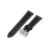 Generico Vintage Matte Leather Watchband 18mm 20mm 22mm 24mm Fashion Bracelet Universal Replacement Men Watch Strap(Schwarz,20mm)