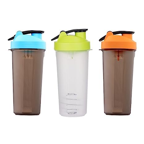 Ind Global 900 Unbreakable Shaker/Sipper Pet Bottle, 100% Leakproof, BPA-Free Blender Bottle, Ideal for Water, Whey Protein, Shakes (Pack of 3)
